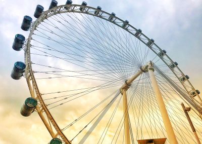 Riesenrad bei Marina Bay Sands