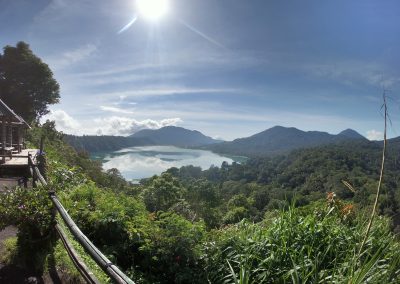 Aussicht von den Twin Lakes Lake Buyan and Lake Tamblingan