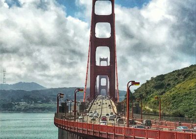 "Die Bridge" mit Blick Richtung San Francisco (Sausalito)