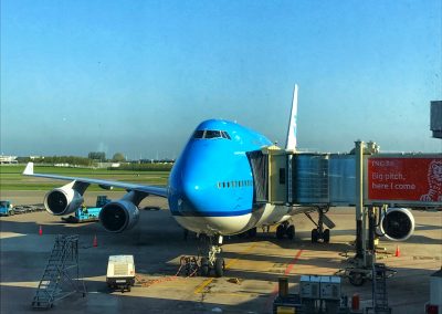 KLM Boeing 747-400 in Schiphol (KL 605)