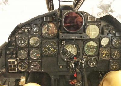 Cockpit eines F-86 Sabre Kampfjets (Marine-Version), Einsatz im Korea-Krieg