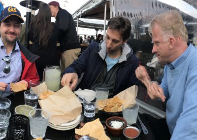 Abendsnack in Rooftop Bar "El Techo" (Mission Street) mit Kollegen und Frozen Margharitas