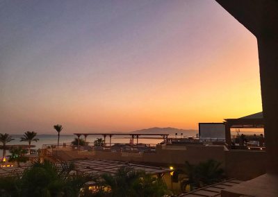 Abendstimmung vom Balkon aus